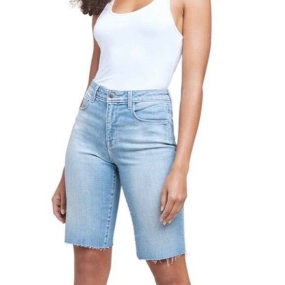 L’AGENCE Taylor High Rise Jean Denim Shorts 25 - Picture 3 of 9